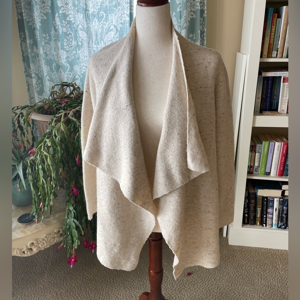 Eileen Fisher wool blend shrug cardigan
